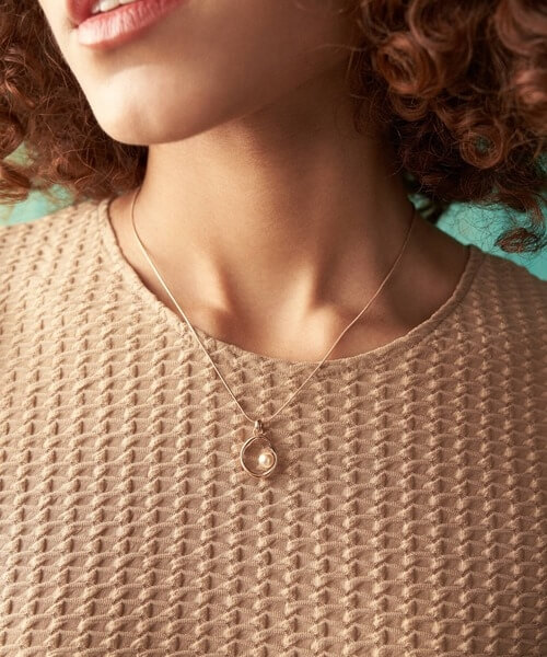 Designový bronzový náhrdelník s perlou Agnethe SKJ1443791
