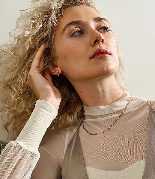 Elegantní pozlacené náušnice Anja Pebble SKJ1847791