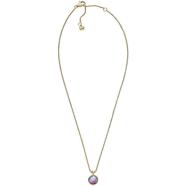 Okouzlující pozlacený náhrdelník Sea Glass SKJ1689710
