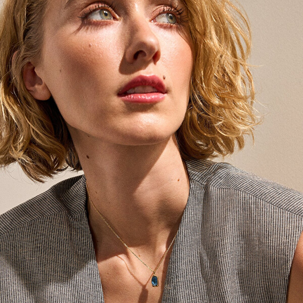 Pozlacený náhrdelník Sofie Sea Glass SKJ1884710