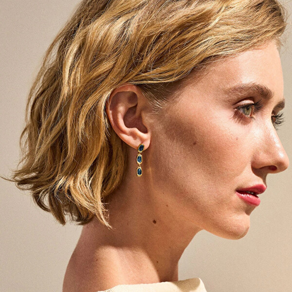 Překrásné visací náušnice Sofie Sea Glass SKJ1887710