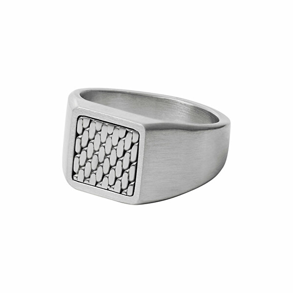 Štýlový oceľový prsteň pre mužov Steel SKJM0201040