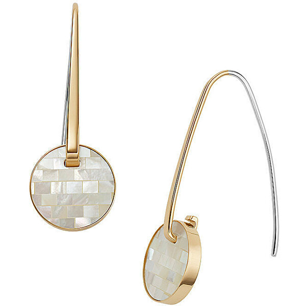 Gyönyörű aranyozott fülbevaló gyöngyökkel SKJ1582710