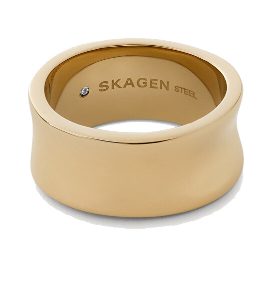 Nadčasový pozlacený prsten z oceli Kariana SKJ1519710