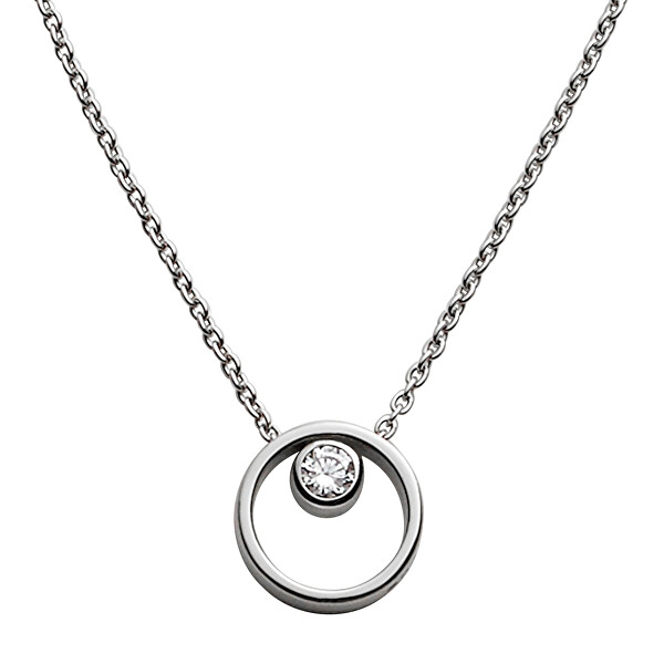 Půvabný ocelový náhrdelník s přívěskem Kariana SKJ0833040