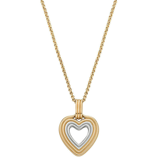 Romantický pozlátený náhrdelník so srdiečkom Kariana SKJ1679998