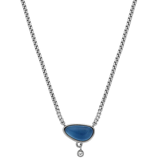 Slušivý ocelový náhrdelník Sea Glass SKJ1711040