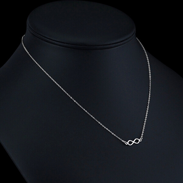Stříbrný náhrdelník Infinity SMJN023WJ4ZT