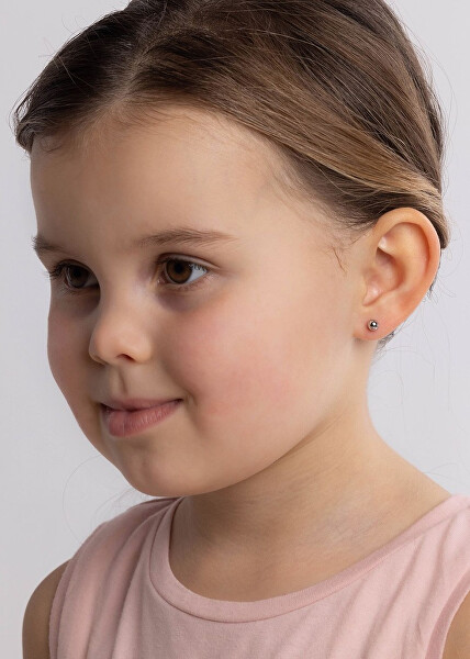 Celostříbrné náušnice pecky - kuličky 4 mm JJJ101E4