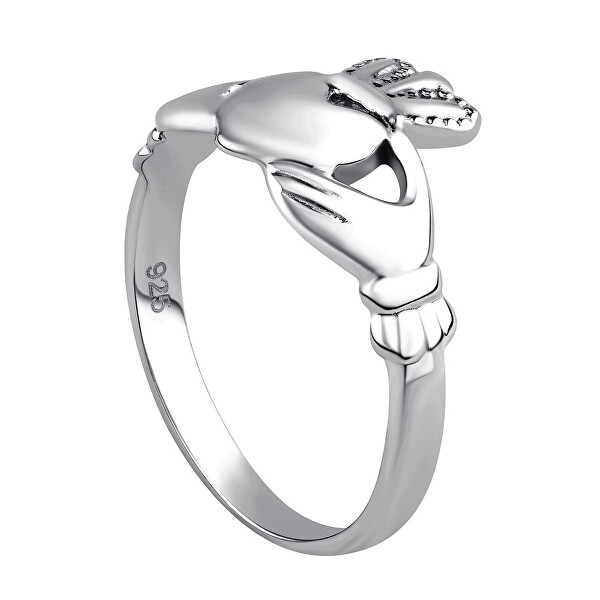 Dámský celostříbrný prsten Claddagh ZTR96391