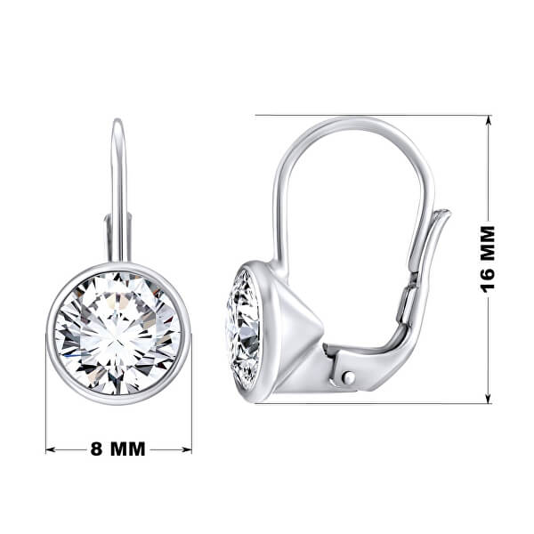 Eleganti orecchini in argento con Zirconi Swarovski SILVEGOB70607S