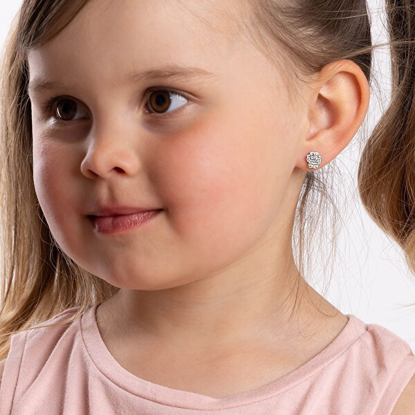 Stříbrné náušnice tlapka Asis s Brilliance Zirconia PRGMH43ES