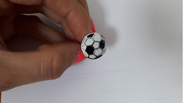 Módní manžetové knoflíčky fotbalový míč KS-186 - SLEVA I