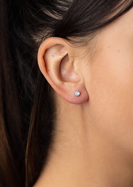 Modré náušnice pecky Jenis s Brilliance Zirconia 4 mm SILVEGOB70604SBDLB