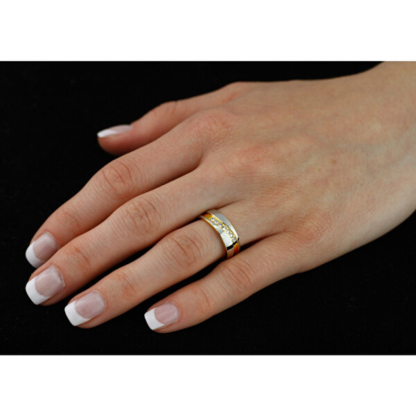 Snubní ocelový prsten pro ženy MARIAGE RRC2050-Z