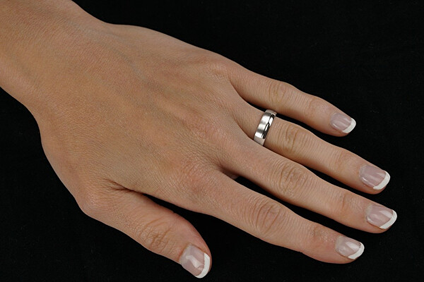 ZĽAVA- Snubný strieborný prsteň Paradise pre mužov aj ženy QRGN23M - odreniny na bočnej strane