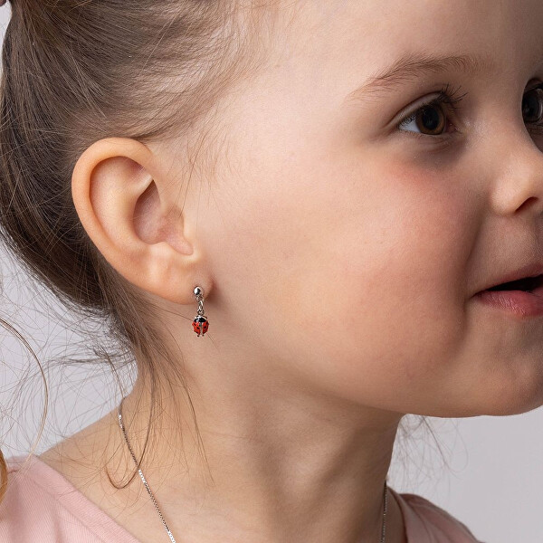 Stříbrné náušnice - Beruška SILVEGO70029