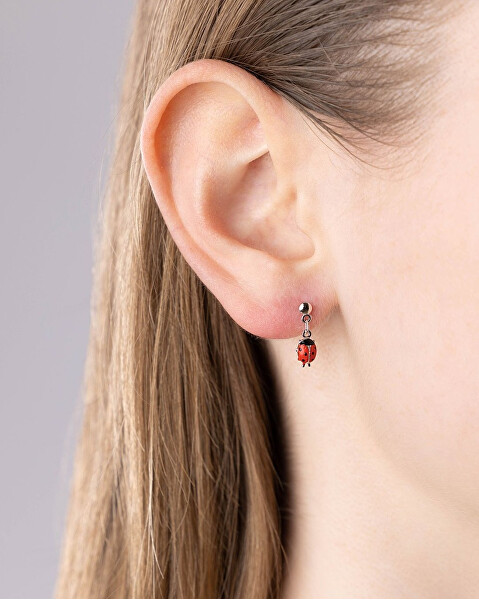 Stříbrné náušnice - Beruška SILVEGO70029