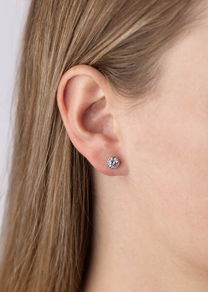 Stříbrné náušnice pecky Jenis s Brilliance Zirconia 6 mm SILVEGOB70606SBDW