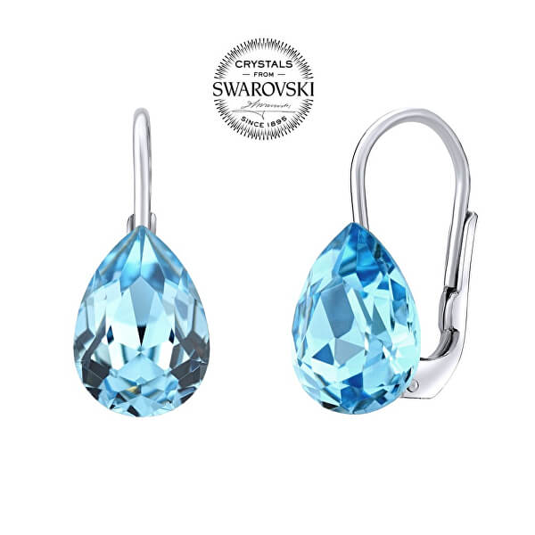 Stříbrné náušnice s modrými Swarovski® Crystals SILVEGOVSW080E