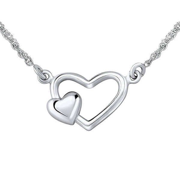 Romantische Silberkette mit Herzen ZTJ3J72001