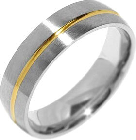 Snubný oceľový prsteň pre mužov PARIS RRC2048-M