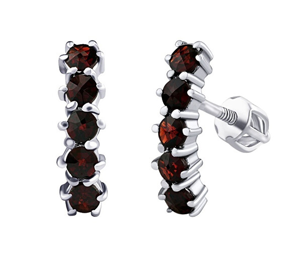 Stříbrné náušnice Barno s Brilliance Zirconia SILVEGOB380188SEGR