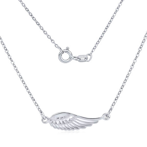 Stříbrný náhrdelník Andělské křídlo SMJN13FC4ZT