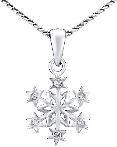 Silber Halskette Schneeflocke ZTJ81189VSW (Kette, Anhänger)