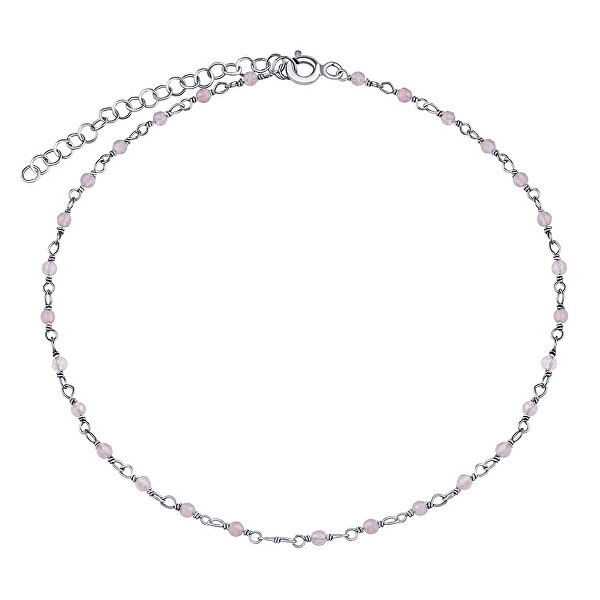 Bracciale d’argento quarzo rosa Arika 2mm INS1007BRQ