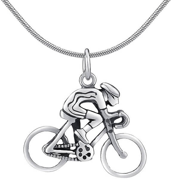 Pandantiv din argint Biciclist PRMP14191