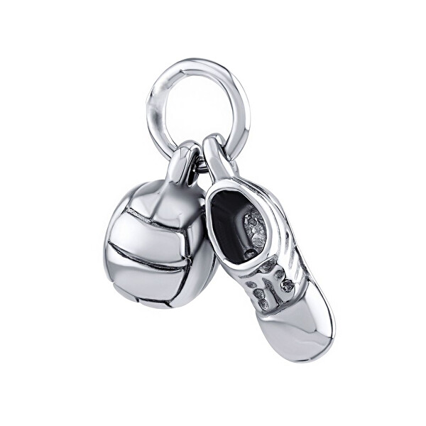 Stříbrný přívěsek fotbalová kopačka a míč ZT241039P