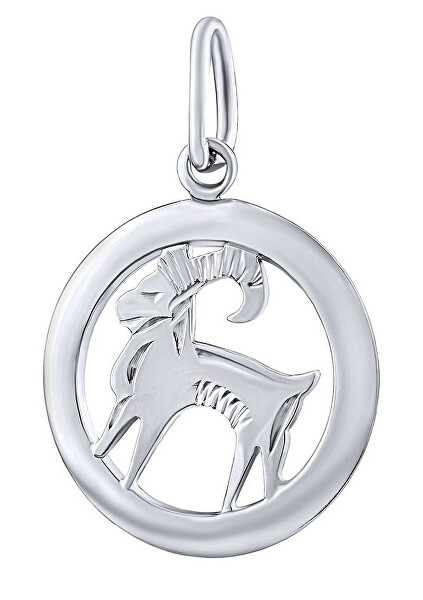 Pandantiv din argint zodia Capricorn - rotund SILVEGOB10283S01