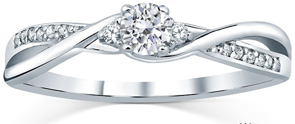 Stříbrný prsten s krystaly Swarovski FNJR085sw