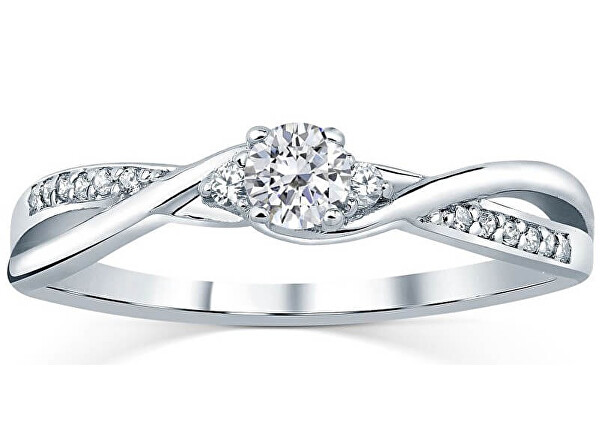 Stříbrný prsten s krystaly Swarovski FNJR085sw