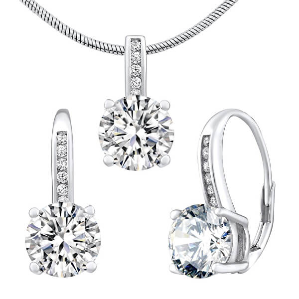 Set di gioielli d’argento Verity LPS1335ES (orecchini, pendente)