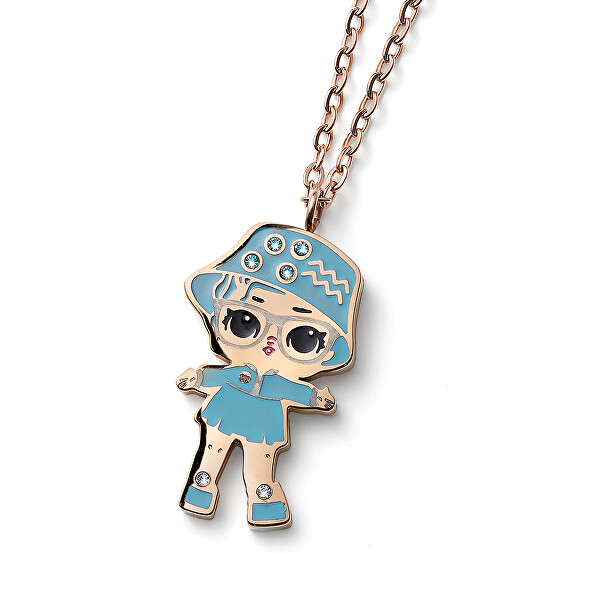 Půvabný bronzový náhrdelník pro dívky Aquarius L1017