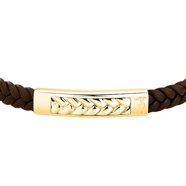 Bicolor kožený náramek pro muže T-Leather TJAXZ20