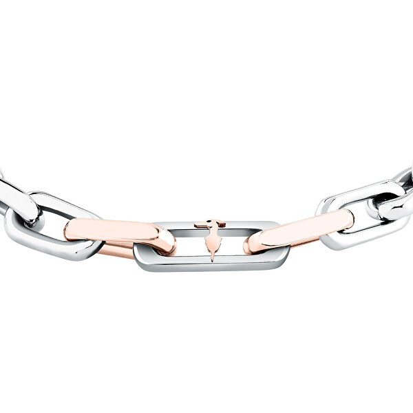 Výrazný pánský bicolor náramek z oceli T-Steel TJAXV64