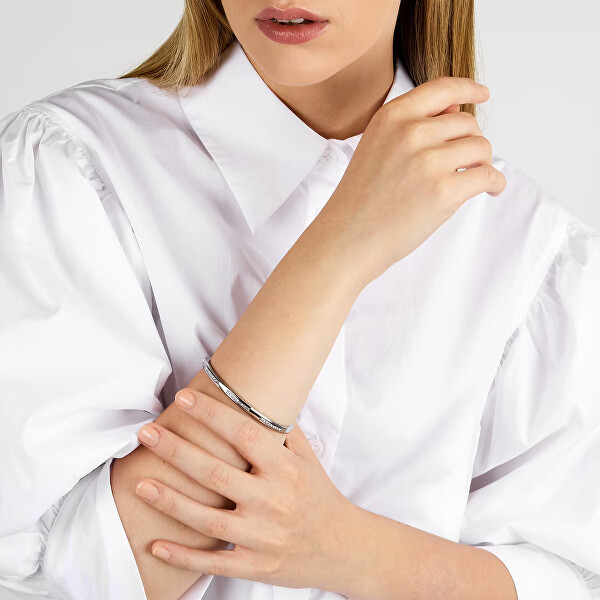 Dámský pevný ocelový náramek s krystaly Concept TJAYY06