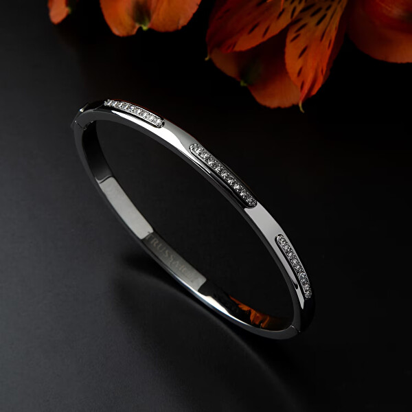 Dámský pevný ocelový náramek s krystaly Concept TJAYY06