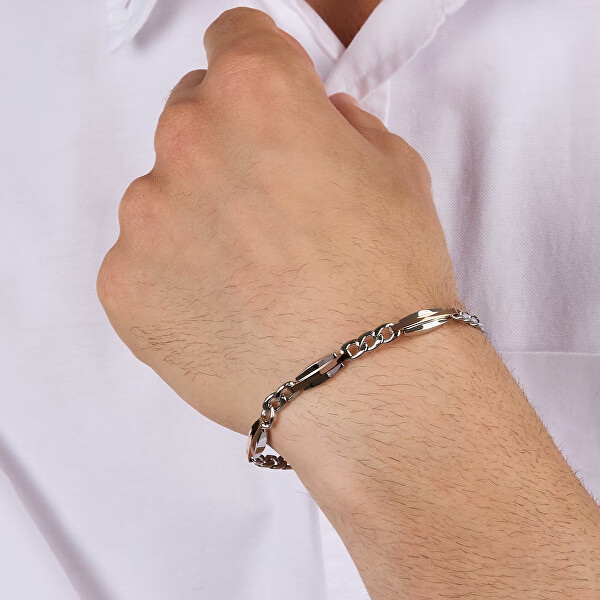 Jemný bicolor náramek pro muže T-Steel TJAXV38