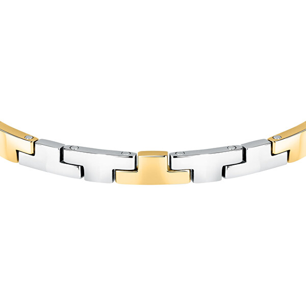 Luxus acél bicolor karkötő T-Logo TJAXC16