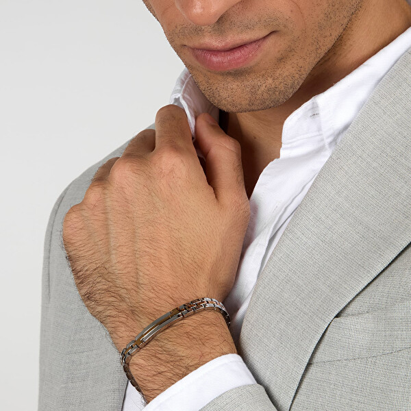 Luxusní ocelový bicolor náramek T-Steel TJAXV02