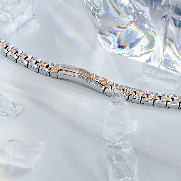 Luxusní ocelový bicolor náramek T-Steel TJAXV02