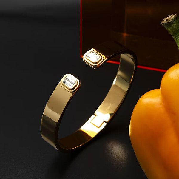 Luxusní otevřený pozlacený náramek T-Design TJAYV01