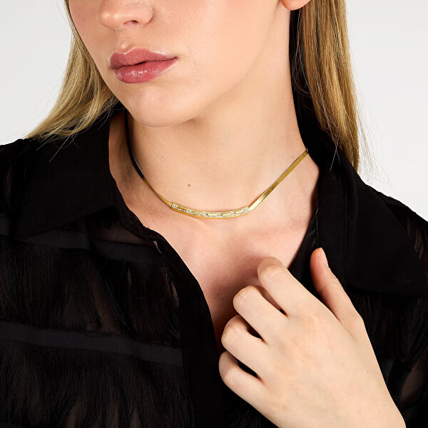 Módní pozlacený náhrdelník Hádek Concept TJAYY02