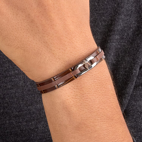 Pánský kožený náramek T-Leather TJAXZ26