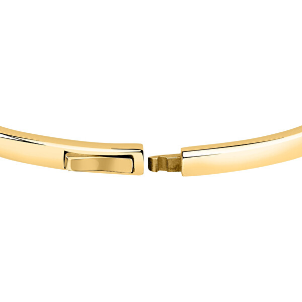 Massiv vergoldetes Armband mit Zirkonen T-Logo TJAXC18