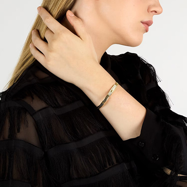 Pozlacený náramek s krystaly Hádek Concept TJAYY07